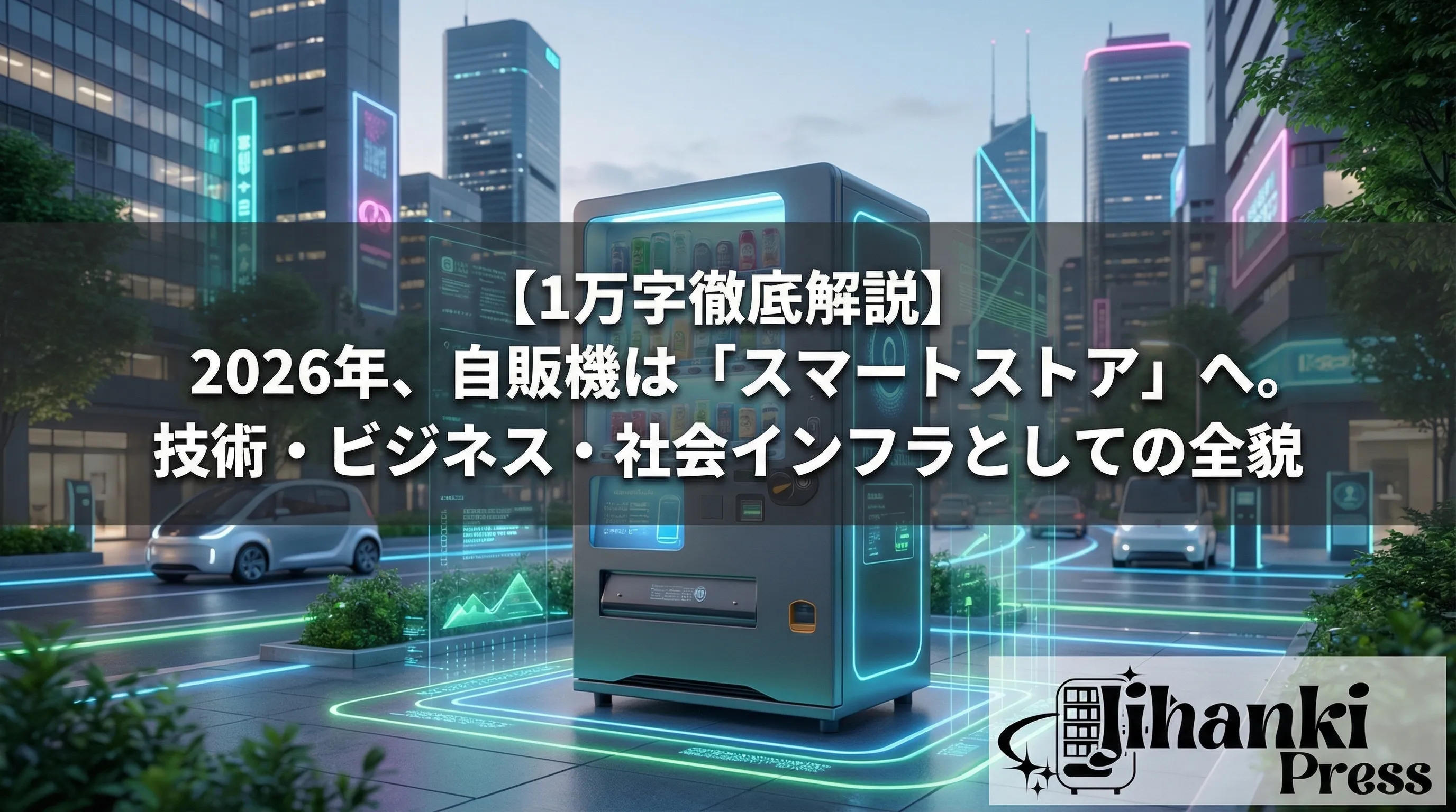【1万字徹底解説】2026年、自販機は「スマートストア」へ。技術・ビジネス・社会インフラとしての全貌